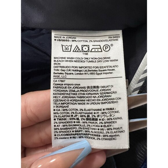 About‎ A Girl Jacket Women Size XL Floral Full Zip Navy Floral Cottagecore Boho - Picture 14 of 15